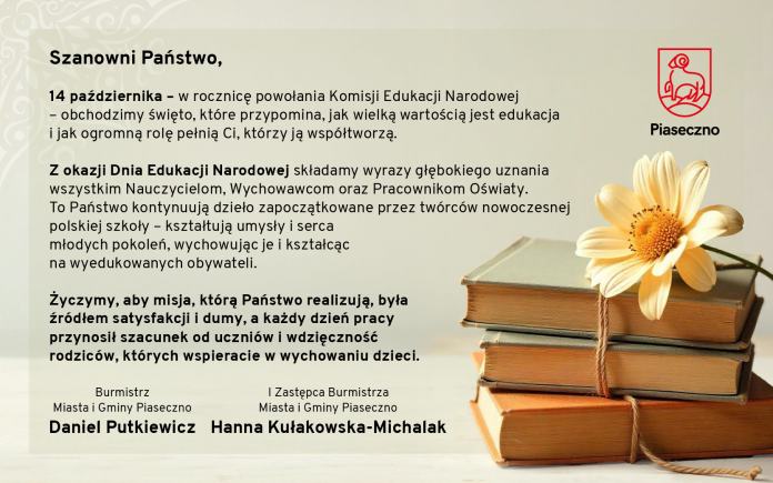 Życzenia z okazji Dnia Edukacji Narodowej 2025