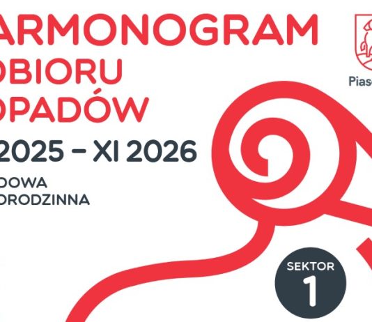 Zmiana harmonogramu odbioru odpadów komunalnych od 1 grudnia 2025 r.