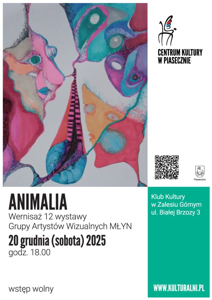 ANIMALIA wernisaż 12 wystawy Grupy Artystów Wizualnych MŁYN