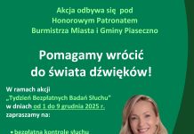 plakat z informacja na temat badań