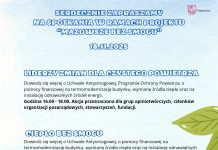 plakat spotkanie Mazowsze bez smogu