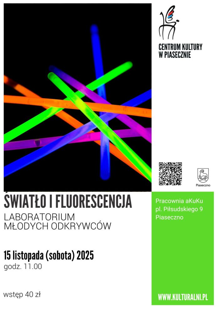 Światło i Fluorescencja Laboratorium Młodych Odkrywców w Piasecznie