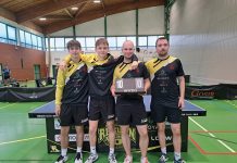 Zwodnicy UKS Return Piaseczno - od lewej Kacper Weikum, Feliks Gulan, Michał Galas, Jakub Kuźmicz