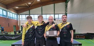 Zwodnicy UKS Return Piaseczno - od lewej Kacper Weikum, Feliks Gulan, Michał Galas, Jakub Kuźmicz