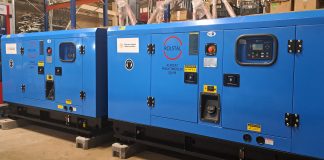 Dwa agregaty prądotwórcze o mocy 50 kW