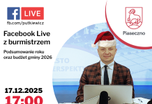 Facebook Live z burmistrzem Piaseczna Facebook Live z burmistrzem Piaseczna grudzień 2025