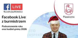 Facebook Live z burmistrzem Piaseczna grudzień 2025