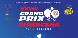 Grand Prix Piaseczna w tenisie stołowym XXVIII edycja 2026