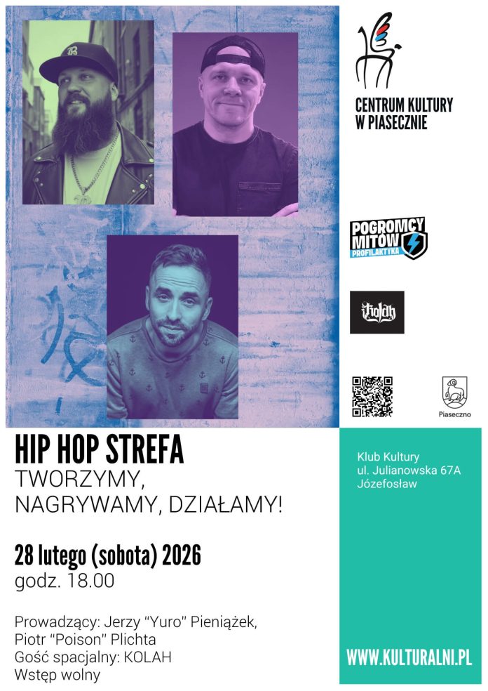 HIP HOP STREFA TWORZYMY, NAGRYWAMY, DZIAŁAMY!