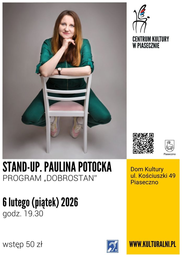 Paulina Potocka stand-up Dobrostan w Piasecznie Paulina Potocka stand-up Dobrostan w Piasecznie
