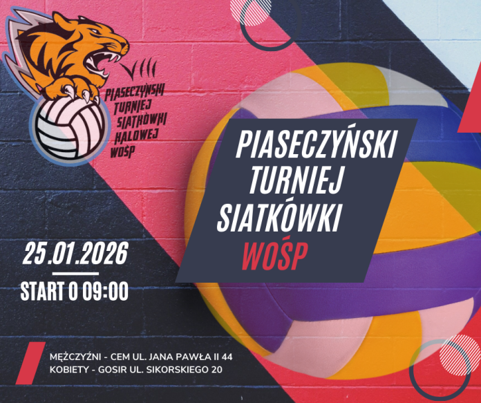 Piaseczyński Turniej Siatkówki WOŚP 2026 Piaseczyński Turniej Siatkówki WOŚP 2026