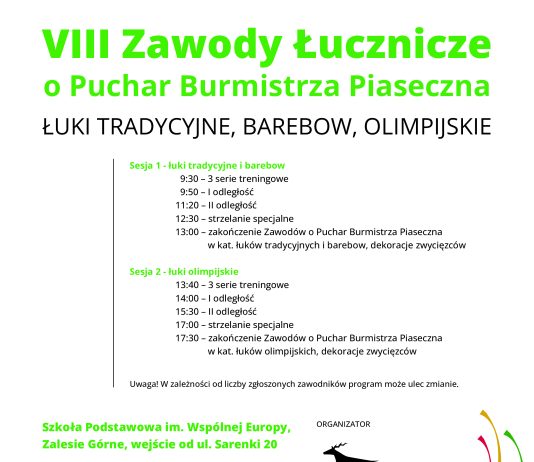 VIII Zawody Łucznicze o Puchar Burmistrza - 10.01.2026, SP Zalesie Górne