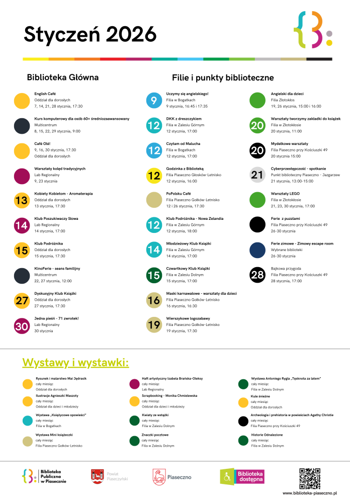 Styczeń 2026 w Bibliotece Publicznej w Piasecznie