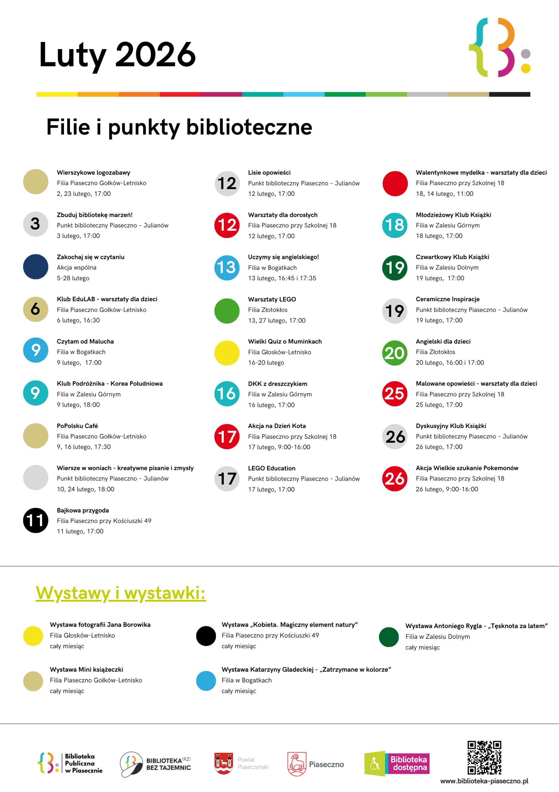 Luty 2026 Filie Biblioteki Publicznej w Piasecznie