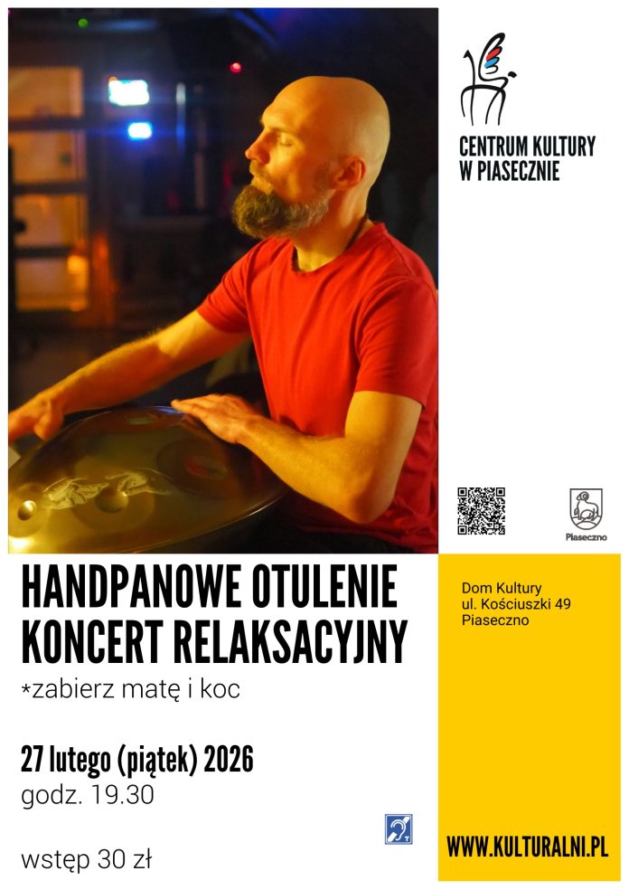 Handpanowe otulenie koncert relaksacyjny w Piasecznie