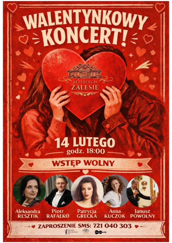 Walentynkowy koncert w Rezydencji Zalesie Walentynki 2026