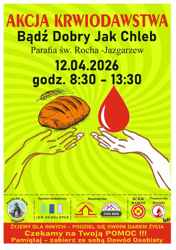 Akcja krwiodawstwa w Jazgarzewie Akcja Krwiodawstwa w Jazgarzewie