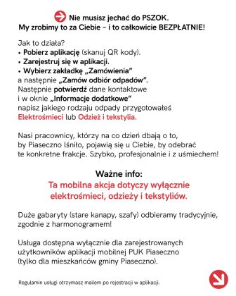 Wiosenne Porządki - akcja odbioru odzieży i elektrośmieci 2