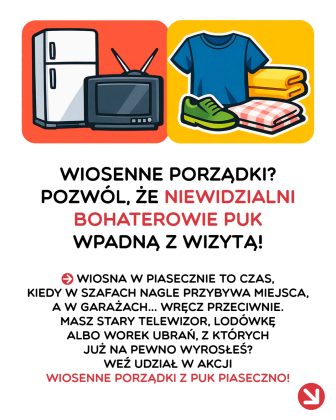 Wiosenne Porządki - akcja odbioru odzieży i elektrośmieci