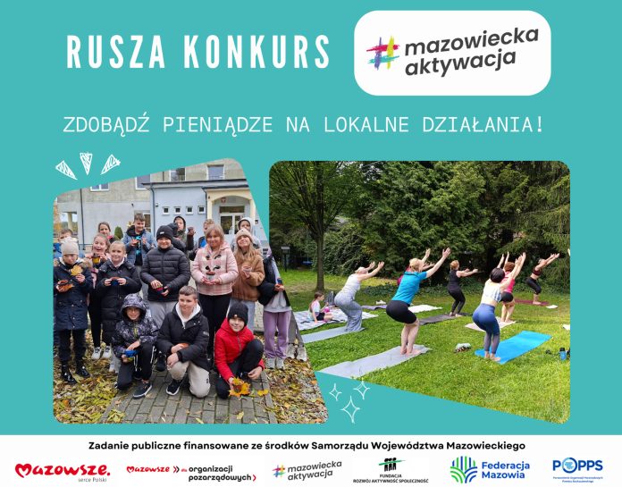 Mazowiecka Aktywacja 2026! Zdobądź mikrogrant na swój pomysł Mazowiecka Aktywacja 2026! Zdobądź mikrogrant na swój pomysł