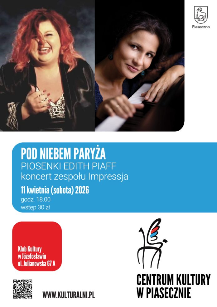 Pod niebem Paryża koncert piosenek francuskich w Józefosławiu