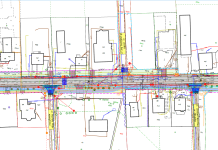 fragment projektu przebudowy drogi
