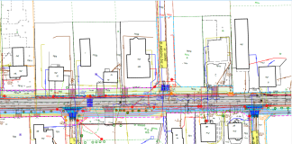 fragment projektu przebudowy drogi