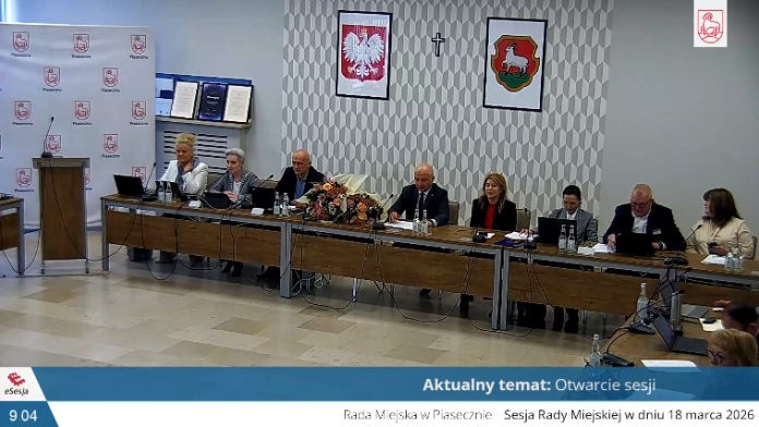 XXXIV sesja Rady Miejskiej w Piasecznie