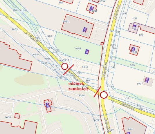 Uwaga Józefosław! Zamknięcie wlotu ul. Cyraneczki od 20 marca 2026 r.