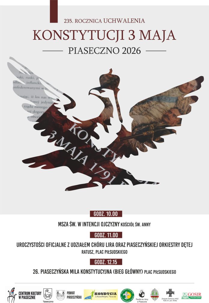 235. Rocznica Uchwalenia Konstytucji 3 Maja, Piaseczno 2026