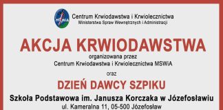 Akcja Krwiodawstwa i Dzień Dawcy Szpiku w Józefosławiu