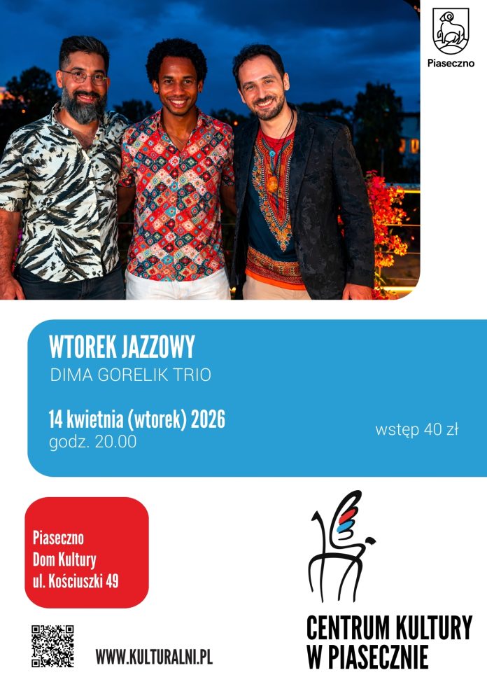 Dima Gorelik Trio koncert Wtorek Jazzowy w Piasecznie