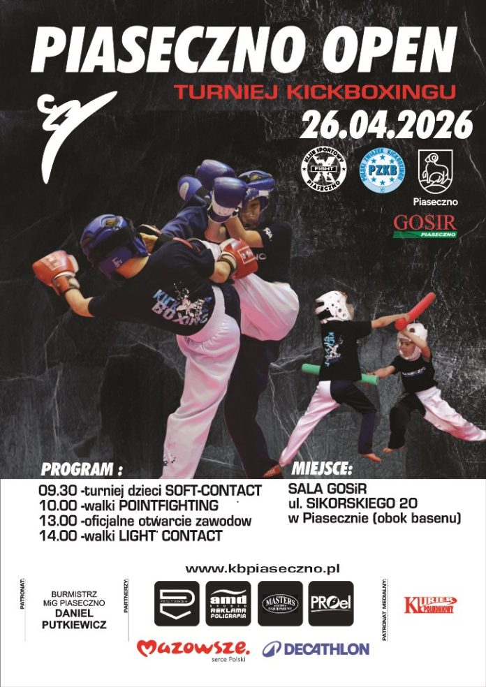 Piaseczno Open XIV edycja ogólnopolskiego turnieju kickboxingu
