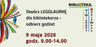 Stwórz LEGOLAURKĘ dla bibliotekarza – odbierz gadżet