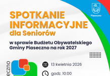 Spotkanie informacyjne w sprawie Budżetu Obywatelskiego gminy Piaseczno na rok 2027