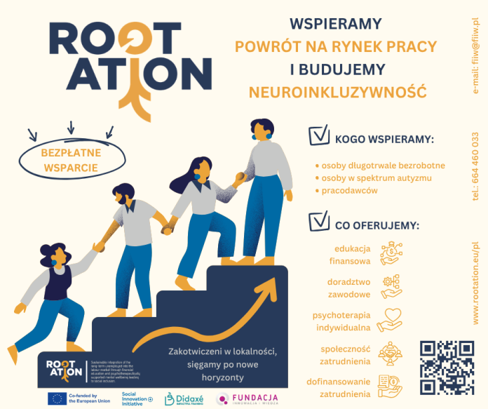 ROOTATION bezpłatne wsparcie powrotu na rynek pracy i budowanie neuroinkluzywności