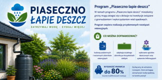 plakat Piaseczno łapie deszcz