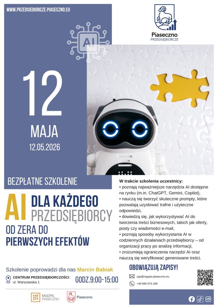 AI dla każdego przedsiębiorcy od zera do pierwszych efektów