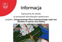 plakat konsultacje ZPI Głosków