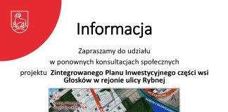 plakat konsultacje ZPI Głosków