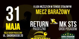 Mecz o 1 ligę UKS Return Piaseczno vs. MKSTS Gród Posadów