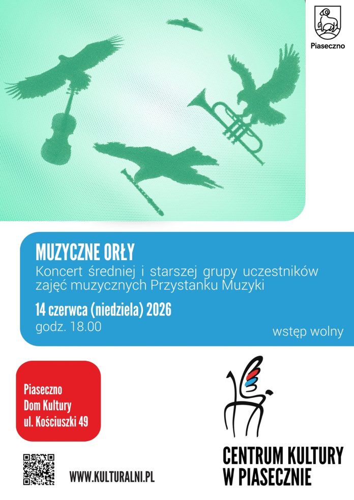 MUZYCZNE ORŁY koncert średniej i starszej grupy uczestników zajęć muzycznych Przystanku Muzyki