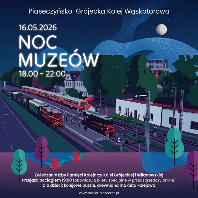 Noc Muzeów z Koleją Wąskotorową 2026
