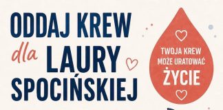 Oddaj krew dla Laury Spocińskiej w Piasecznie