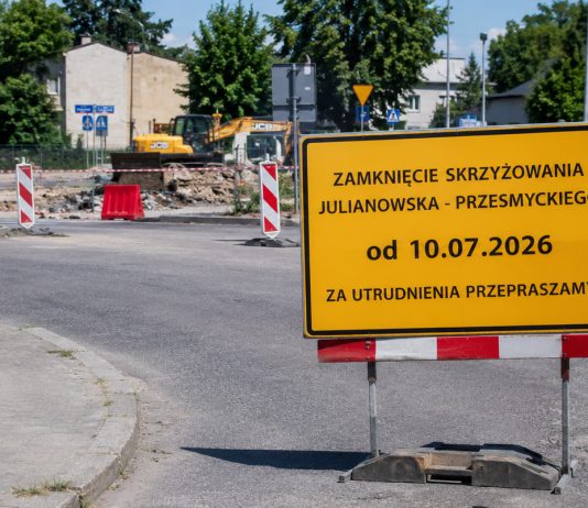 Budowa ronda! Zamknięcie skrzyżowania ul. Julianowskiej i Przesmyckiego