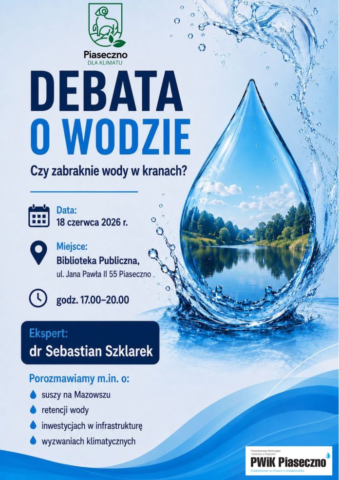 Debata o wodzie w Piasecznie