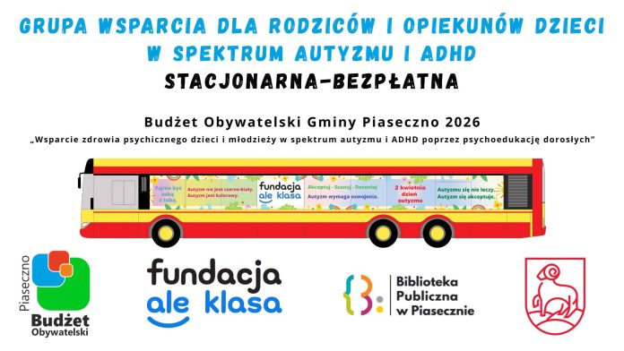 Grupy Wsparcia dla rodziców i bliskich dzieci w spektrum autyzmu / ADHD