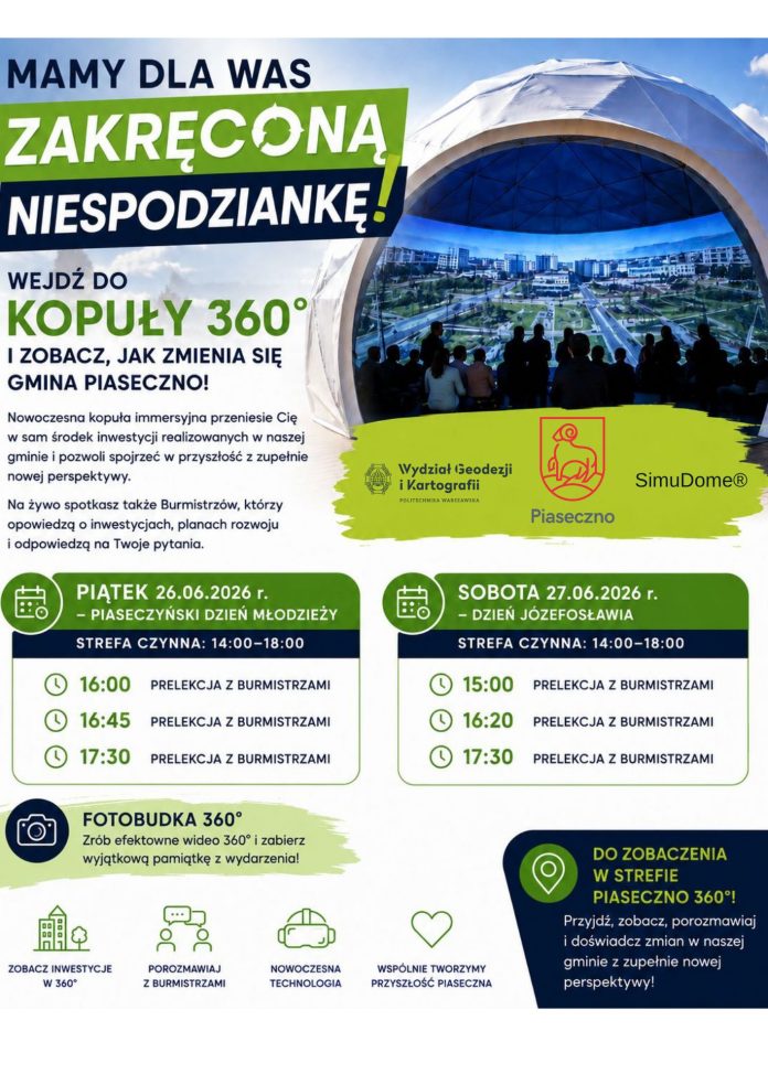 Odkryj Piaseczno w Kopule 360° Odkryj Piaseczno w Kopule 360°