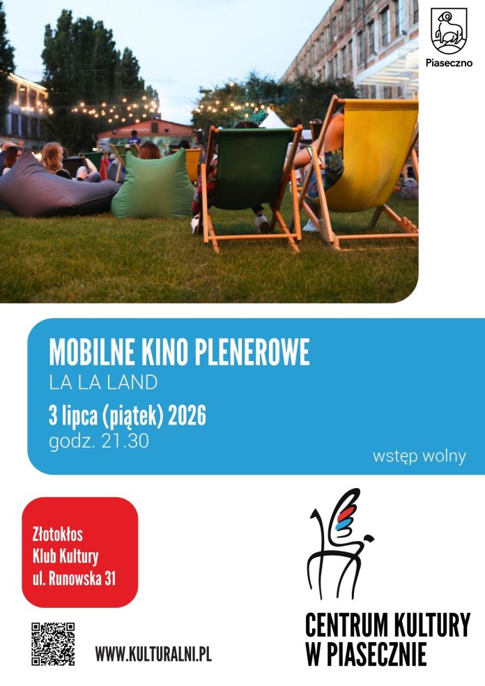 La La Land w Mobilnym Kinie Plenerowym w Złotokłosie La La Land w Mobilnym Kinie Plenerowym w Złotokłosie