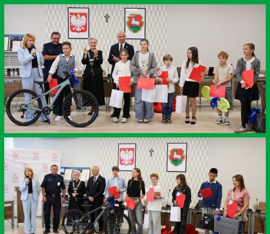 grupa osób kolaż 2 zdjęć